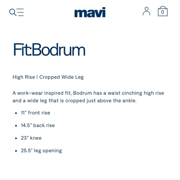 NWT Mavi Bodrum High-Rise Wide Leg Jeans - Picture 8 of 9